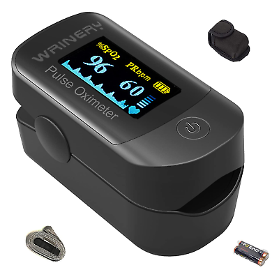 #ad Blood Oxygen Saturation Monitor Pulse Oximeter Fingertip OLED Portable Oxygen $33.88
