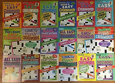 #ad Lot of 5 Dell Penny Press Crossword Puzzle Books ALL EASY Unsorted $17.35