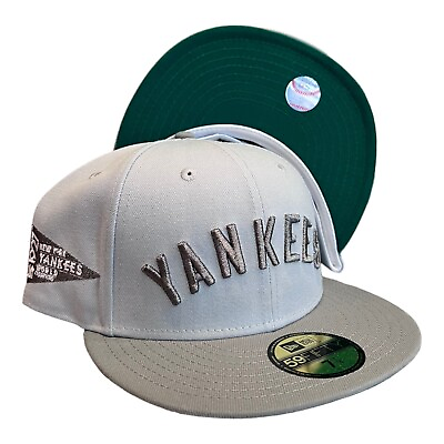 #ad New Era New York Yankees 59FIFTY Fitted Hat 1927 World Series Side Patch 7 5 8 $49.94