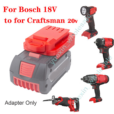 #ad For Bosch 18V MAX Li Ion Battery to for Craftsman v 20 20V Drill Tools Adapter $15.98