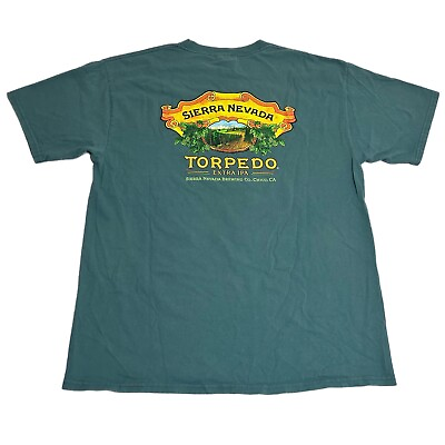 #ad Sierra Nevada Brewery Torpedo Extra IPA Shirt Men’s Large Faded Moss Green $12.71