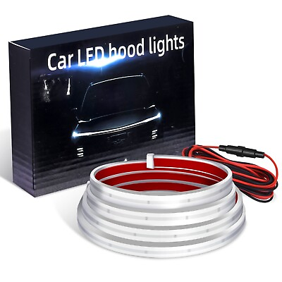 #ad 71quot; Inch LED Flexible Car LED Hood Light Dynamic Daytime Running Light Strip DRL $18.47