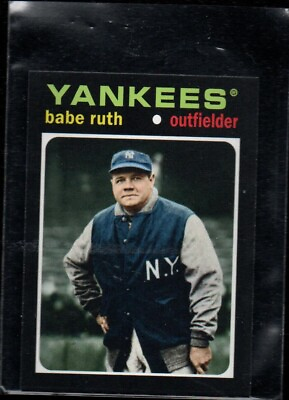 #ad 2013 Topps Update Baseball 1971 Mini #TM 2 Babe Ruth NEW YORK YANKEES insert 89 $3.49