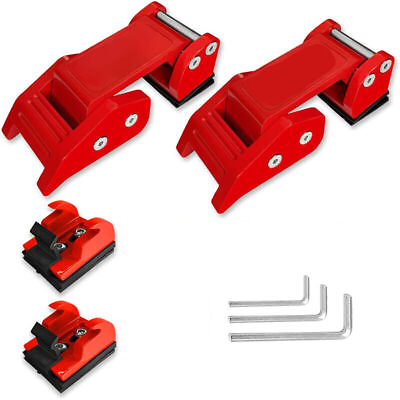 #ad 2 pcs Punisher Metal Hood Latch Lock Catch For 2007 2017 Jeep Wrangler JK Red $36.29