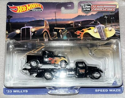 #ad Hot Wheels Team Transport ‘33 Willy’s Speed Waze Hauler $17.99