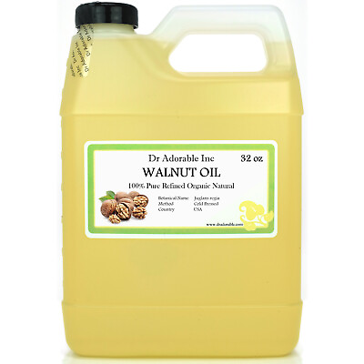 #ad 32 Oz Walnut Oil 100% Pure Organic Cold Pressed Best Fresh Multi Purpose $22.99