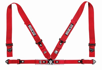#ad Sparco for Belt 4Pt 3in 2in Competition Harness Red 04716M1RS $306.15