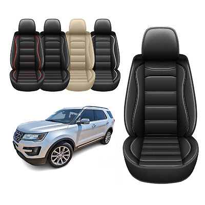 #ad Car Front Row 2 Seat Cover Cushion Faux Leather Pad For Ford Explorer 2004 2023 $97.79