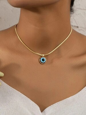 #ad Evil Eye Pendant Gold Fashion Jewelry Christmas Gift on a budget $9.99