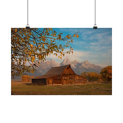 #ad Mormon Row Grand Tetons Moulton Barn In Autumn Photography Print $32.00