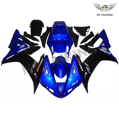 #ad US Fit for Yamaha R1 YZF 2002 2003 Blue Black Injection Fairing Plastic Kit p037 $439.99