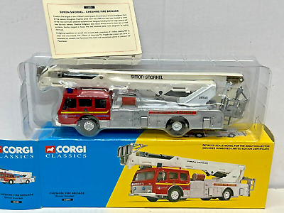 #ad Corgi 32001 Cheshire Fire Brigade Simon Snorkel Fire Engine Die Cast GBP 31.95