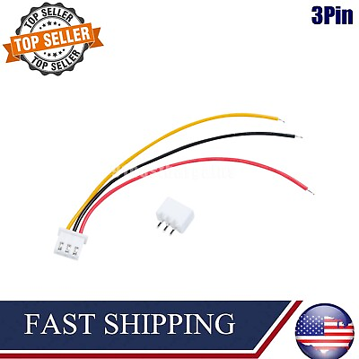 #ad JST XH2.54mm 3 Pin Singleheaded Wire Cable Connector Set Male Female PCB 20cm $6.42