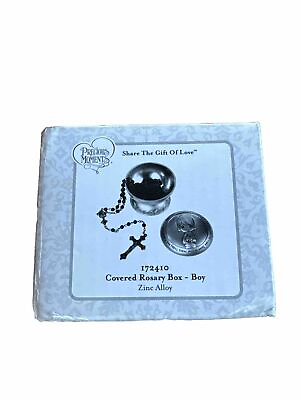 #ad Precious Moments 172410 Share the Gift of Love Covered Rosary Box Boy Easter $16.99