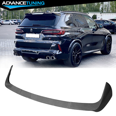 #ad Fits 19 23 BMW G05 X5 4DR HM Style Carbon Fiber Print Rear Roof Spoiler Wing ABS $109.99