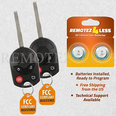 #ad 2 For 2014 2015 2016 2017 Ford Transit Connect Keyless Entry Remote Car Key Fob $17.89