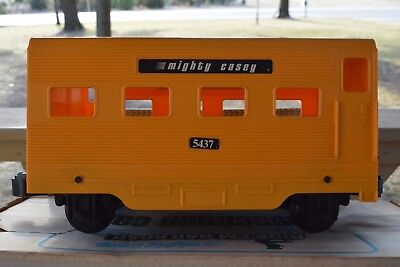 #ad 1969 Yellow Mighty Casey Passenger Car w ORIG. BOX REMCO $145.00