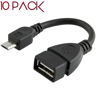 #ad 10PACK Micro USB OTG Cable Adapter Male to 2.0 Female For Android Tablet Phone $12.99