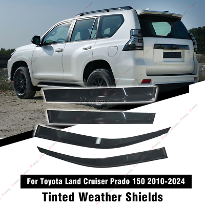 #ad For Toyota PRADO J150 2010 2024 window visor sun guard rain deflector vent shade $49.99