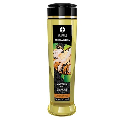 #ad Shunga Organica Kissable Massage Oil 8 fl oz 240 ml Almond Sweetness $16.99