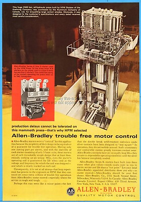 #ad 1966 Allen Bradley HPM Koehring Aluminum Company of Canada Hydraulic Press Ad $9.44