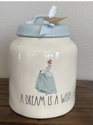 #ad A DREAM IS A WISH Cinderella Canister Cookie Jar Disney Princess $40.00