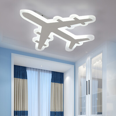 #ad Acrylic Ultra Thin LED Ceiling Light Boys Room Airplane Flush Mount Ceiling Lamp $139.00