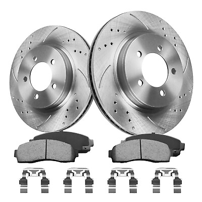 #ad Front Drilled Disc Brake Rotors Pads for 2002 2005 Ford Explorer Mountaineer $66.99