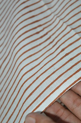 #ad Striped Print Dressmaking Cotton Fabric Print 1422 Indian Handmade 5 Yard $27.59