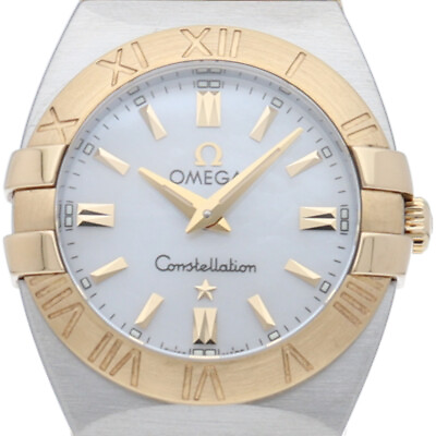 #ad OMEGA Constellation Double Eagle 0.9quot; Shell 1381.70 Box Warranty K18YG Stain... $1687.00