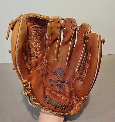 #ad Cooper 454 Diamond 25 12quot; Baseball Glove Brown Leather Right Hand Throw $32.95