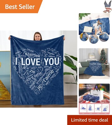 #ad Love Blanket Ideal Size for Snuggling Valentines Day Anniversary Birthday $43.19