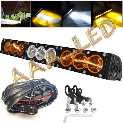 #ad 16#x27;#x27;Inch 90w Led Light Bar Amber White Spot Flood Combo Offroad SUV UTE 4WD Lamp $139.11
