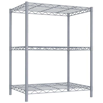 #ad 3 Tier Steel Wire Multi Purpose Freestanding Heavy Duty Shelf Shelving Organizer $22.88