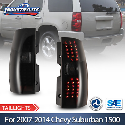#ad For 07 14 Chevy Suburban 1500 2500 LED Tahoe Tail Lights Rear Brake Driving Lamp $109.99