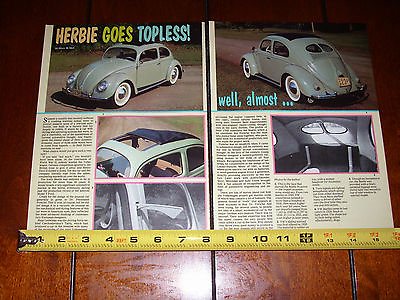 #ad 1950 VW VOLKSWAGEN BEETLE BUG ORIGINAL 1988 ARTICLE $10.75