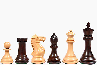 #ad The Honour of Staunton HOS Weighted Chess Pieces in Rose Woodamp; Boxwood 4.0quot; $174.99