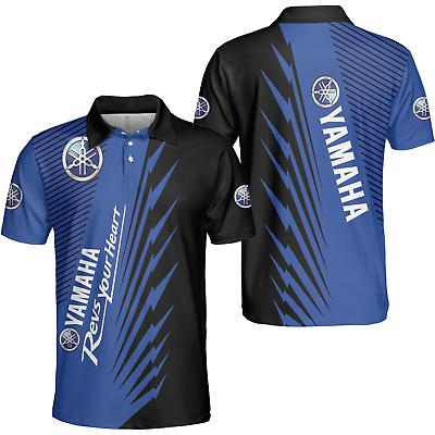 #ad Personalized Yamaha Logo Blue Printed Polo Shirt Men#x27;s Gift All Size Best Price $9.99