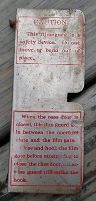 #ad Original DEVRY Type E Portable Movie Projector Metal FILM GUARD w Mount SCREWS $22.50