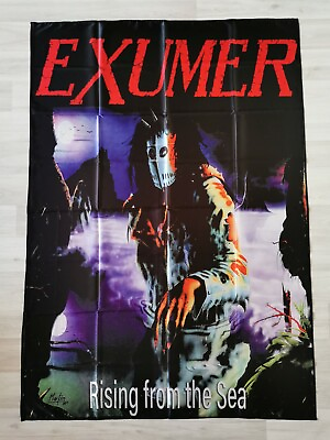#ad EXUMER Rising from the sea FLAG cloth poster Banner Thrash Speed METAL $43.90