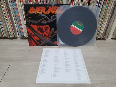 #ad Overkill I Hear Black 1993 Korea First Orig Vinyl LP INSERT NM $96.00