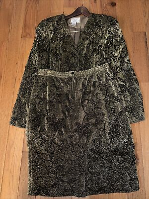 #ad #ad Vintage Womans Carmen Marc Valvo Beaded Skirt amp; Top Unique Design Size 12 $87.60