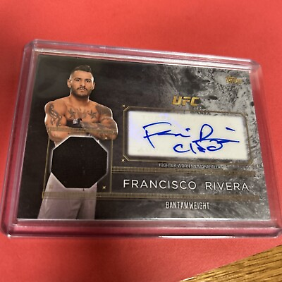 #ad 2016 Topps UFC Of Of The Class Francisco Rivera Fighter Worn Patch AUTO $3.99
