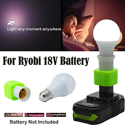 #ad For Ryobi 18V Lithium Battery Portable Cordless LED Bulb Light E27 Emergency US $18.96