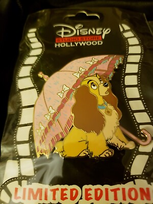 #ad NOC DisneyDSSH Umbrella Series Lady amp; The Tramp Lady Pink Umbrella LE400 Pin $205.00