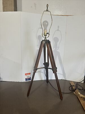 #ad Antique Style Tripod Floor Lamp Nautical Light Stand Adjustable. Decor $55.55