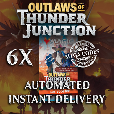 #ad MTG MTGA Arena Code Card Prerelease 6 Booster Packs Outlaws of Thunder Junction $5.95