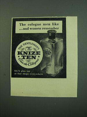 #ad 1949 Knize Ten Eau de Cologne Ad The cologne men like and women remember $19.99