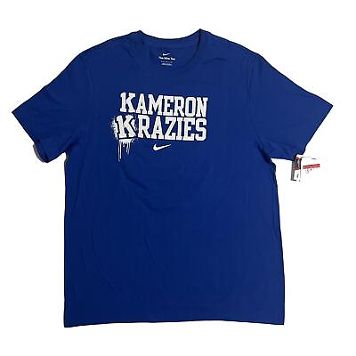 #ad NEW Duke Blue Devils #x27;Kameron Krazies#x27; Coach K Retirement Nike Shirt L $28.80