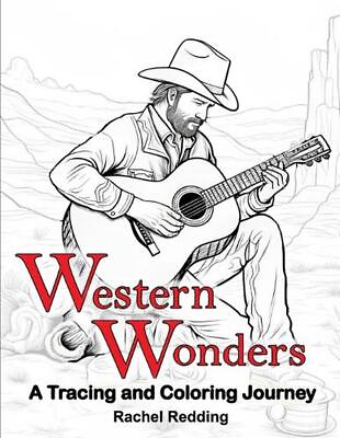 #ad Western Wonders A Tracing and Coloring Journey: Relaxing Western Tracing and Col $15.55